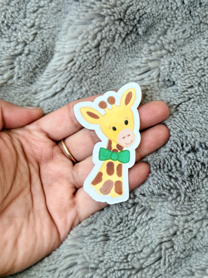 Dapper Giraffe Vinyl Sticker