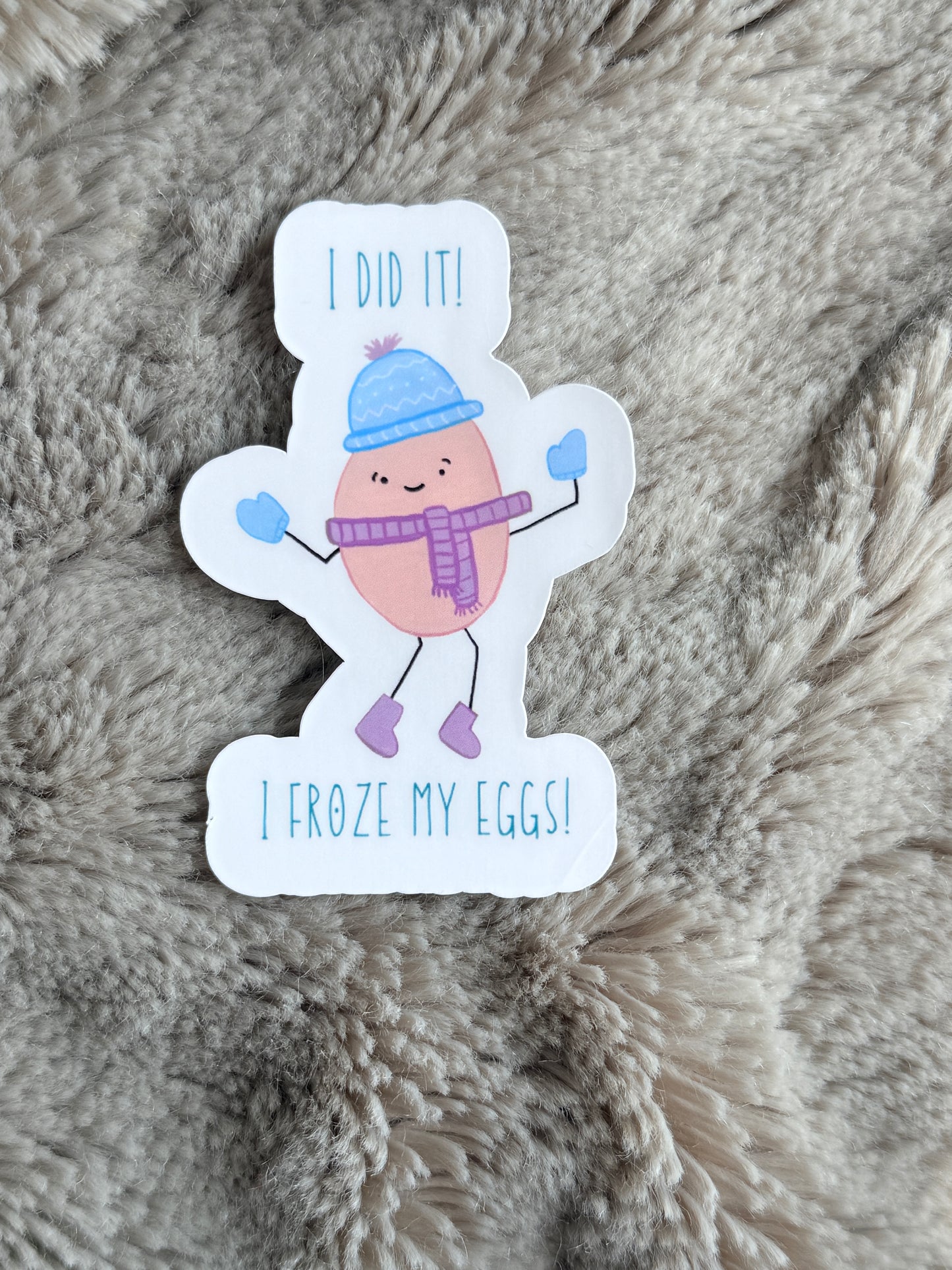 Egg Freezing Vinyl Sticker