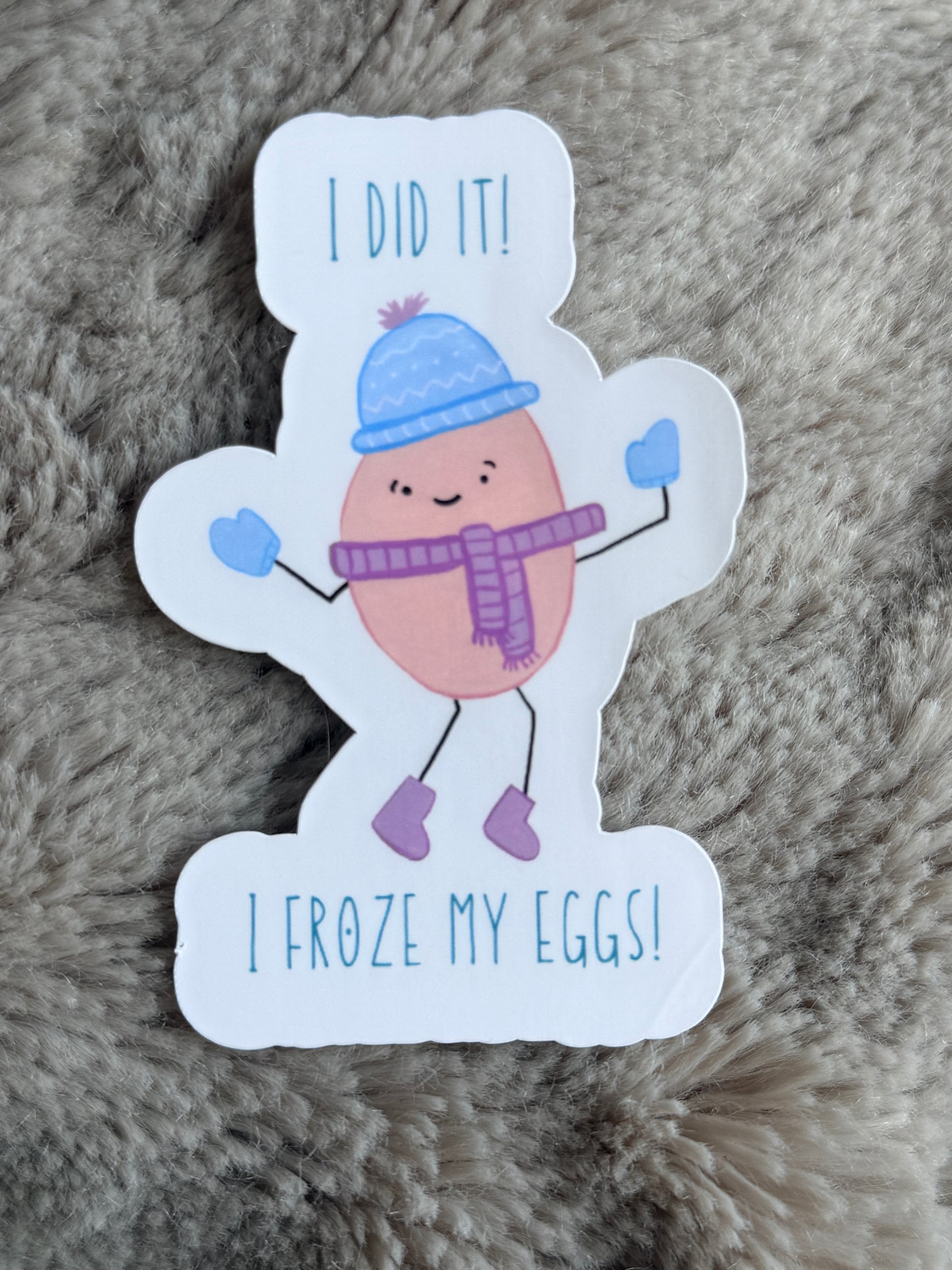 Egg Freezing Vinyl Sticker