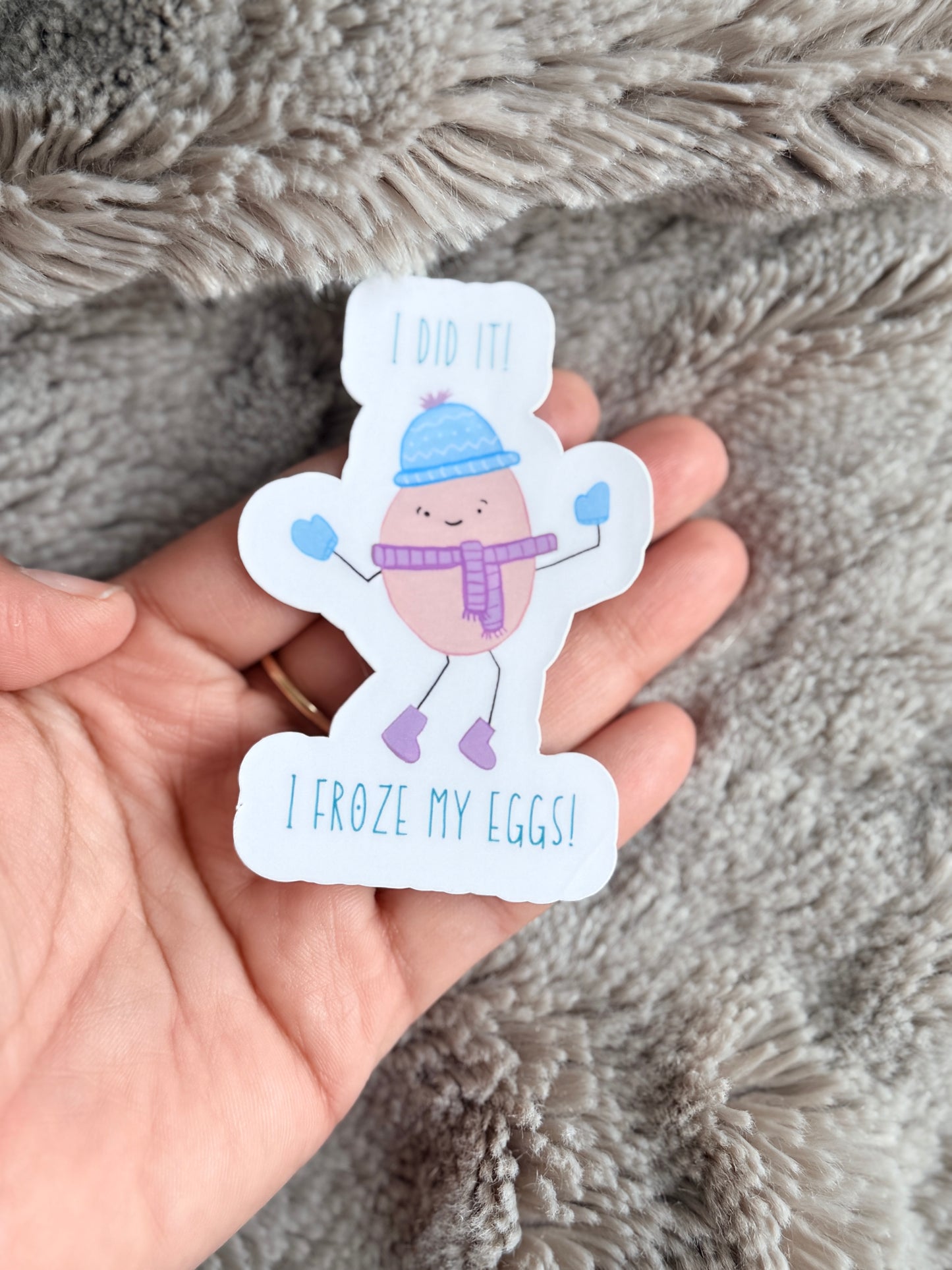 Egg Freezing Vinyl Sticker