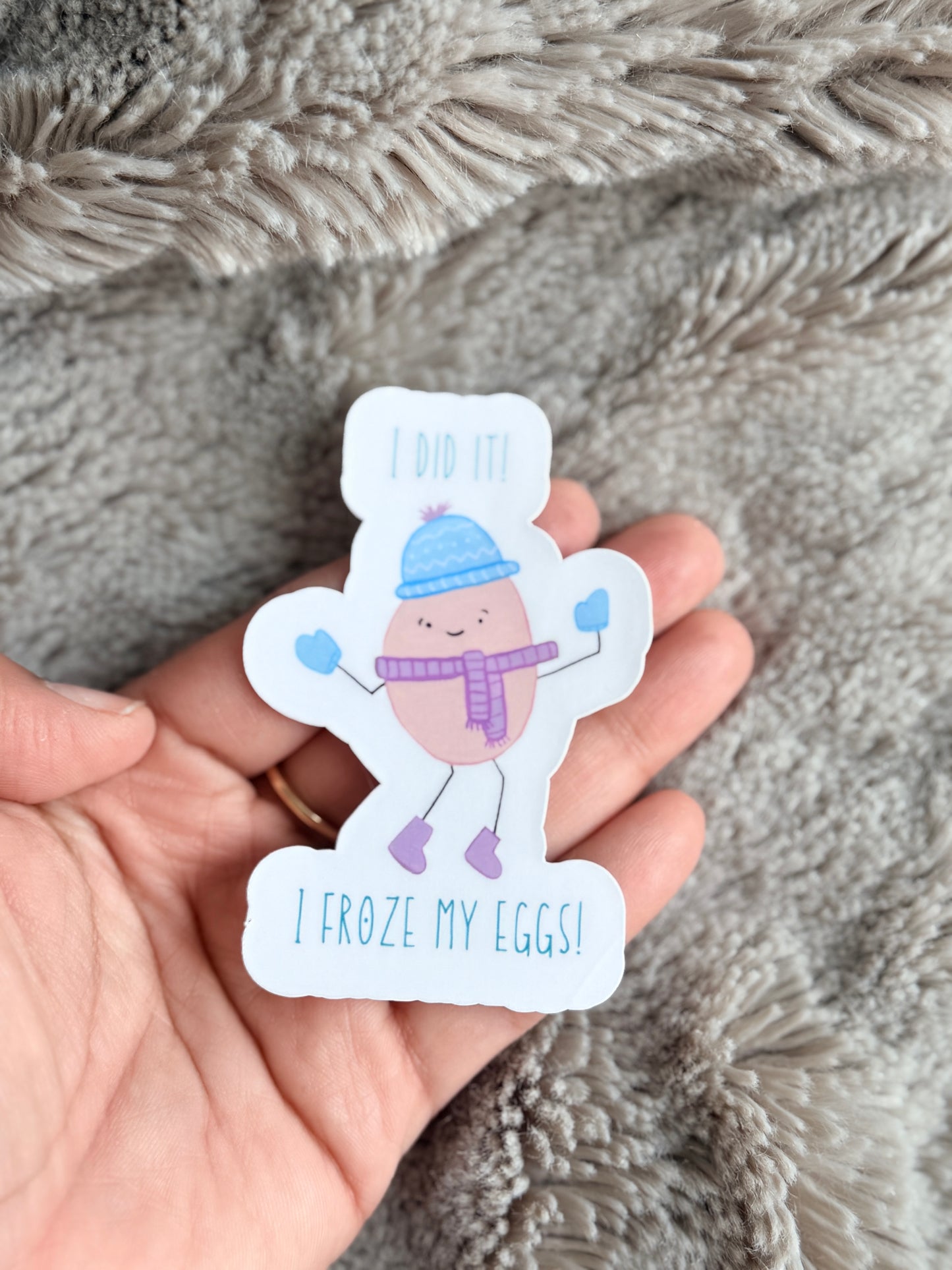 Egg Freezing Vinyl Sticker