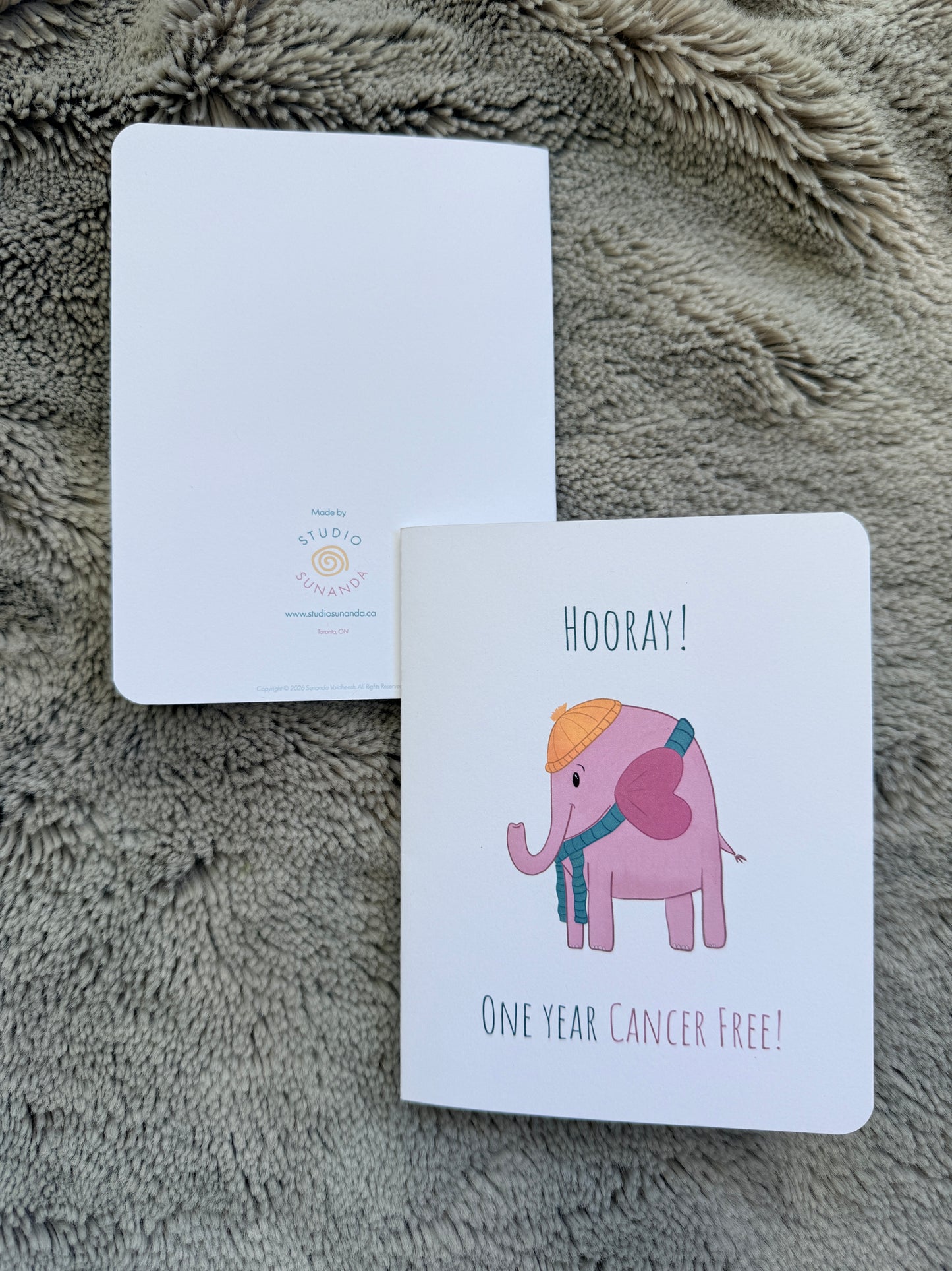 One Year Cancer Free Celebration Card