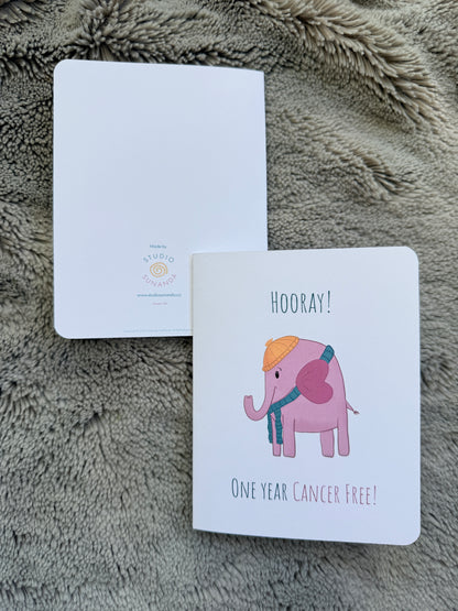 One Year Cancer Free Celebration Card