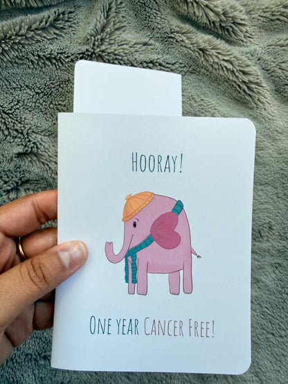 One Year Cancer Free Celebration Card