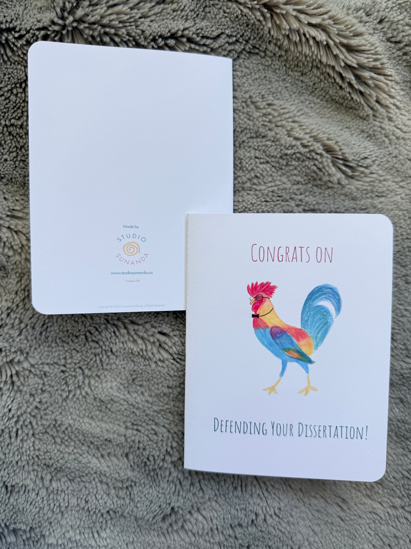 Dissertation Defense Congrats Card