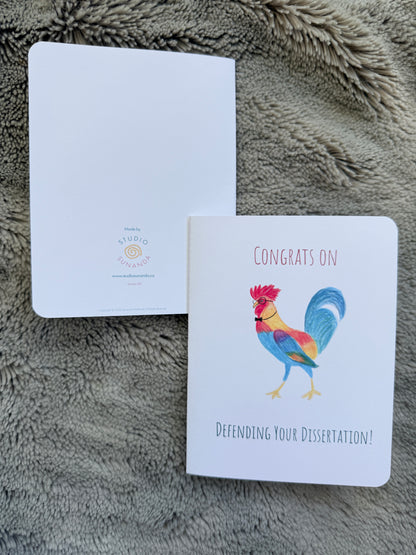 Dissertation Defense Congrats Card