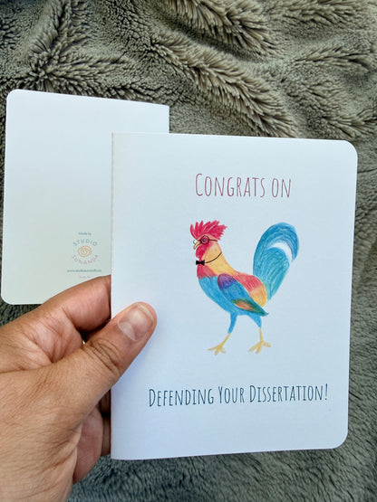 Dissertation Defense Congrats Card