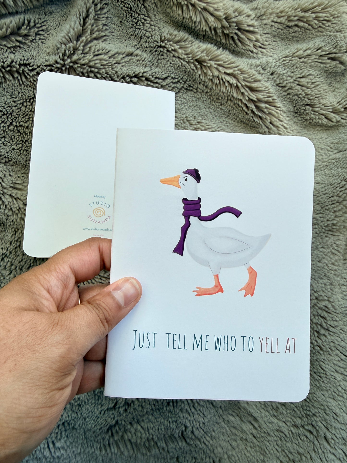 Protective Grumpy Goose Card | Best Friend Support