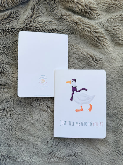 Protective Grumpy Goose Card | Best Friend Support