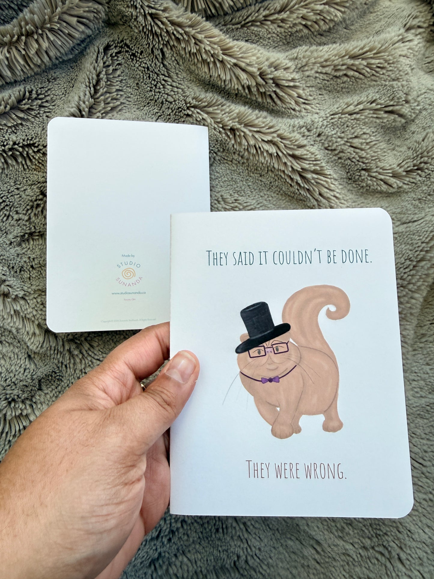Top Hat Cat Congratulations Card