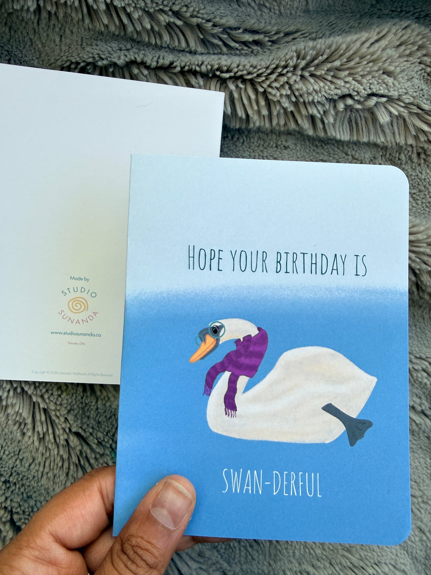 Swan-derful Birthday Card