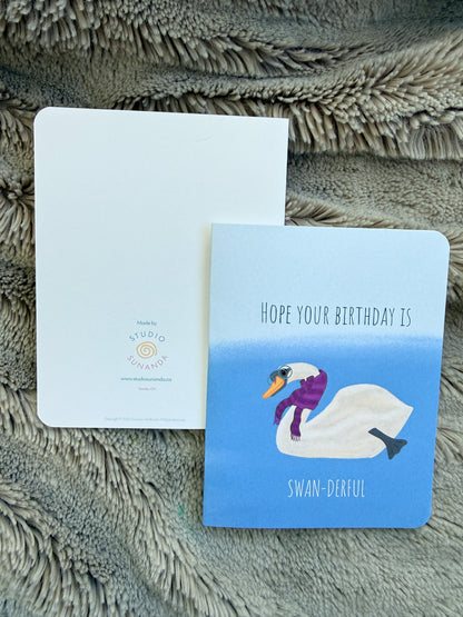 Swan-derful Birthday Card