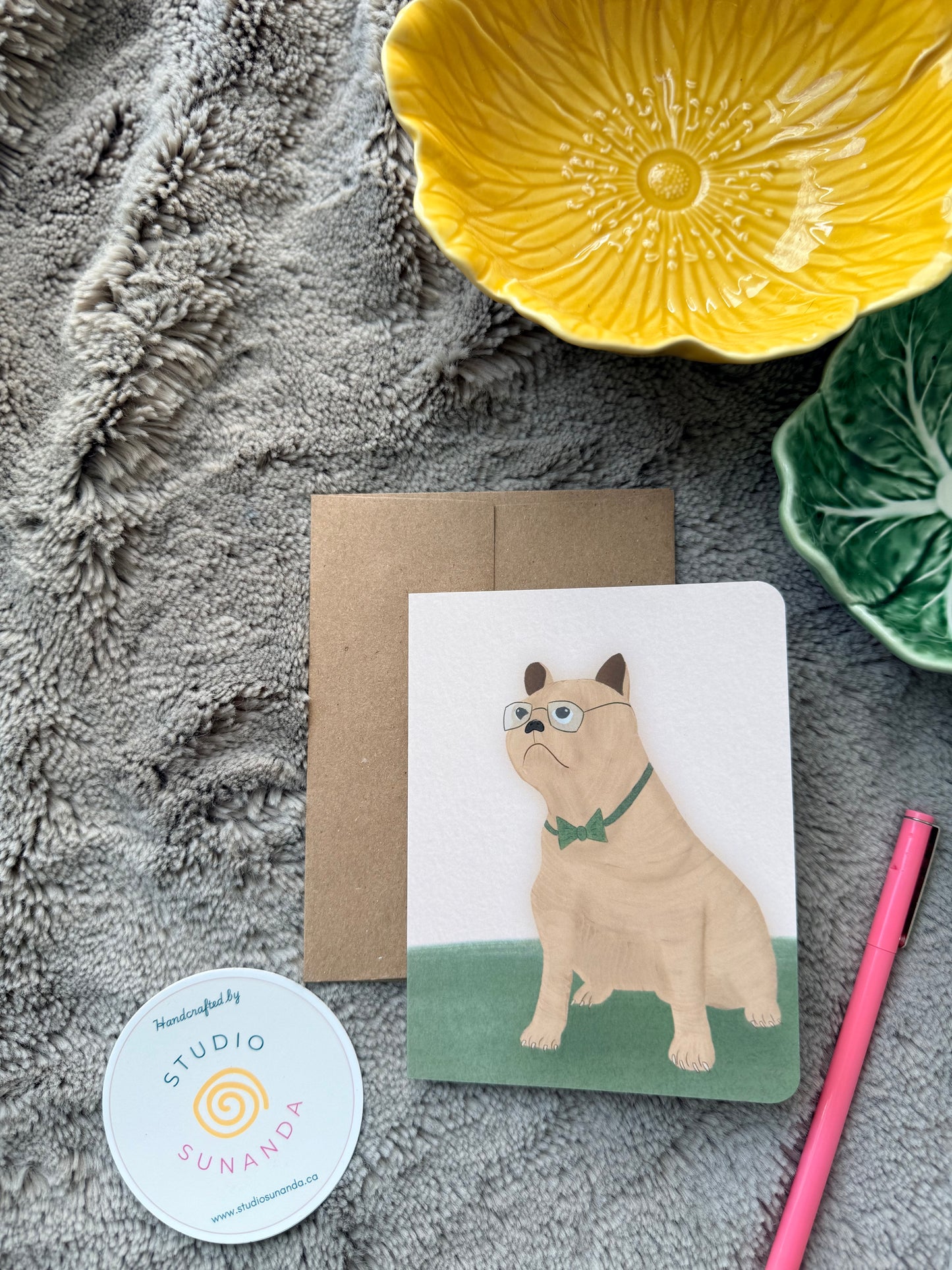 Earnest Pug Encouragement Card
