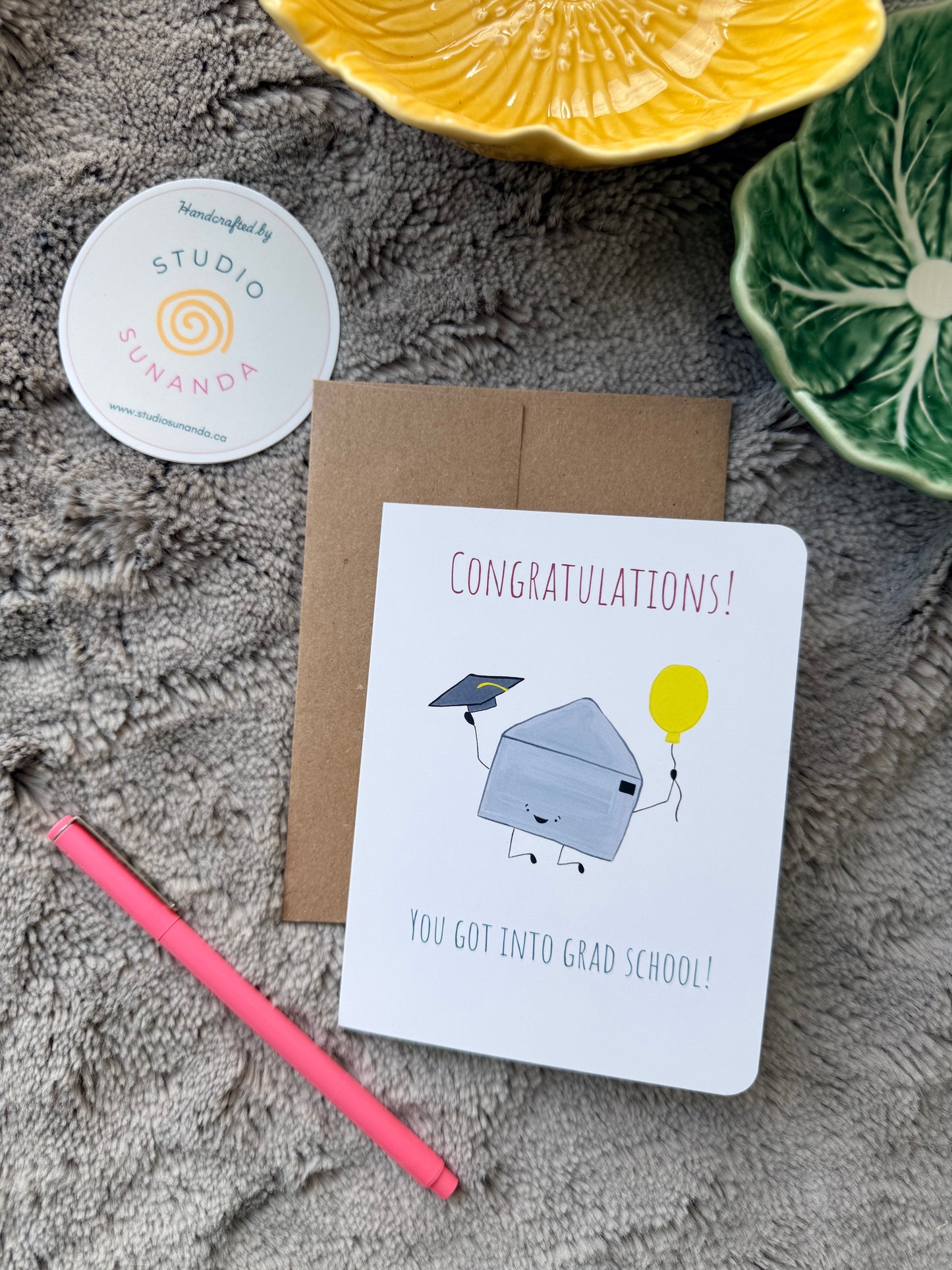 Grad School Acceptance Congratulations Card