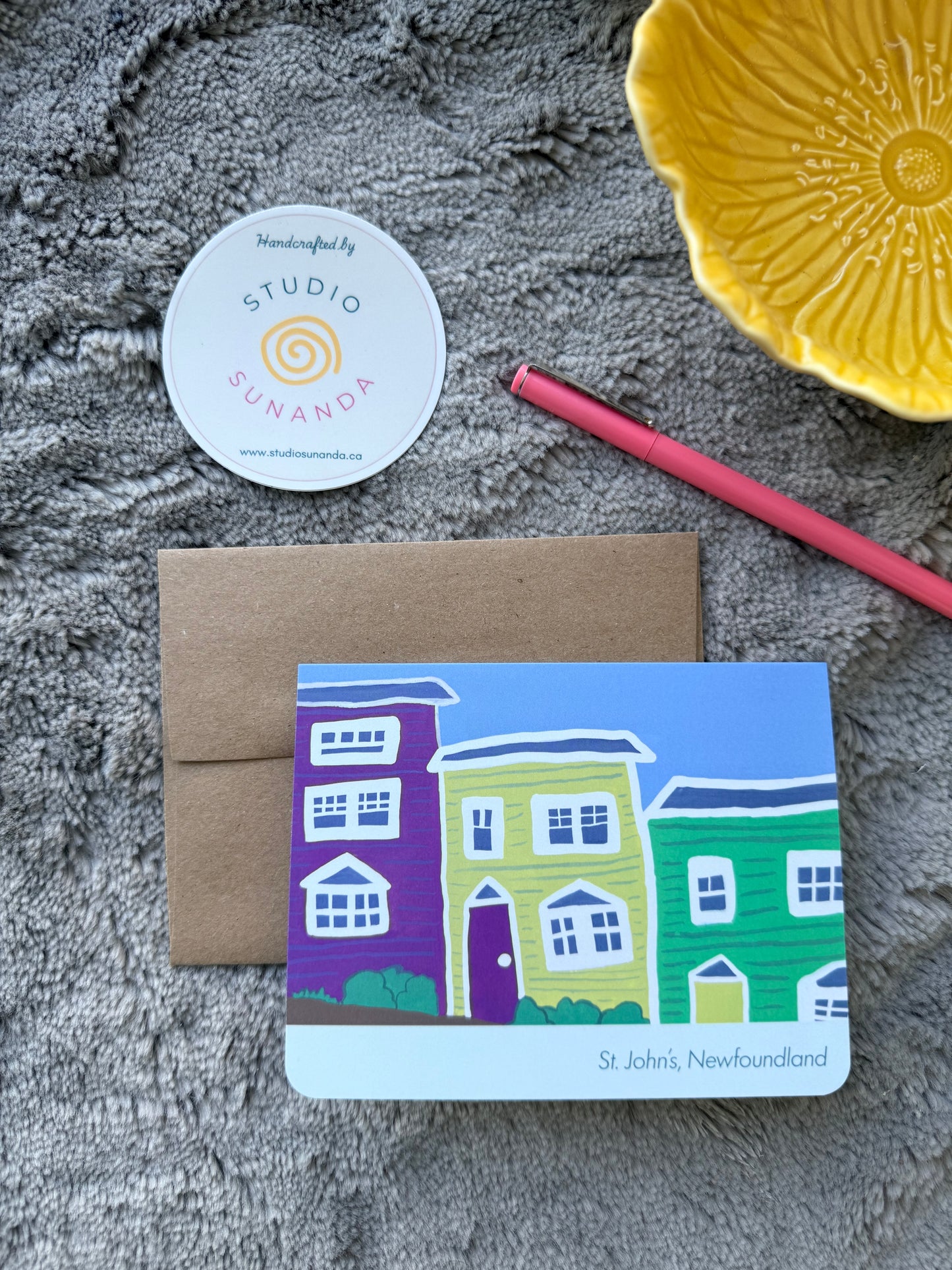 Jellybean Row St. John's Inspired Newfoundland Card
