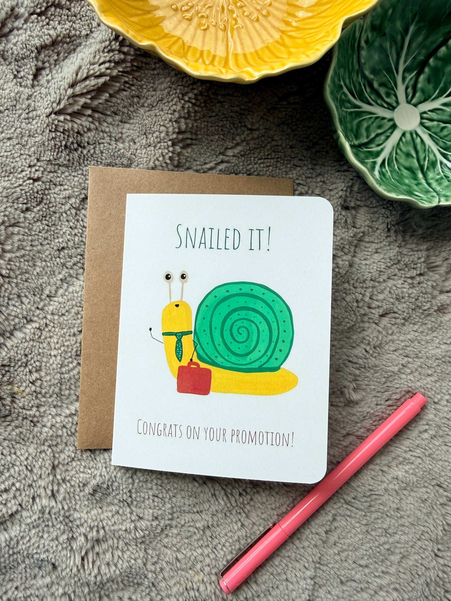 Snailed It Promotion Congratulations Card