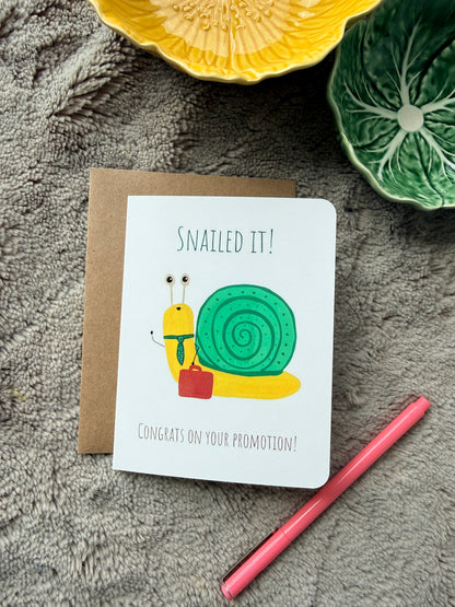 Snailed It Promotion Congratulations Card