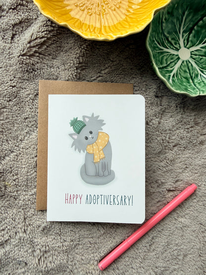 Cat Adoptiversary Card