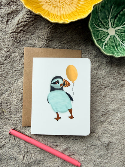 Puffin Birthday Card