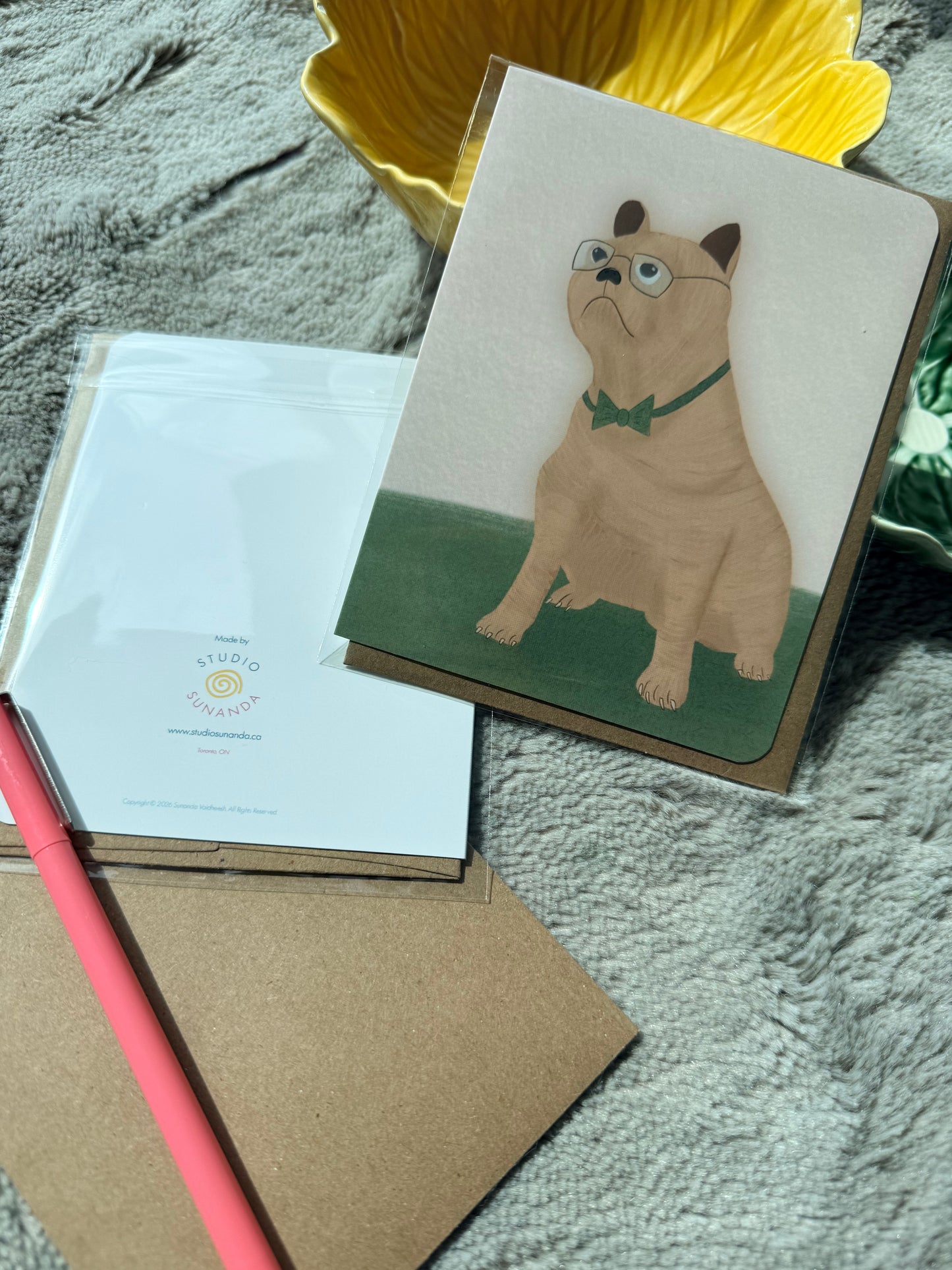 Earnest Pug Encouragement Card