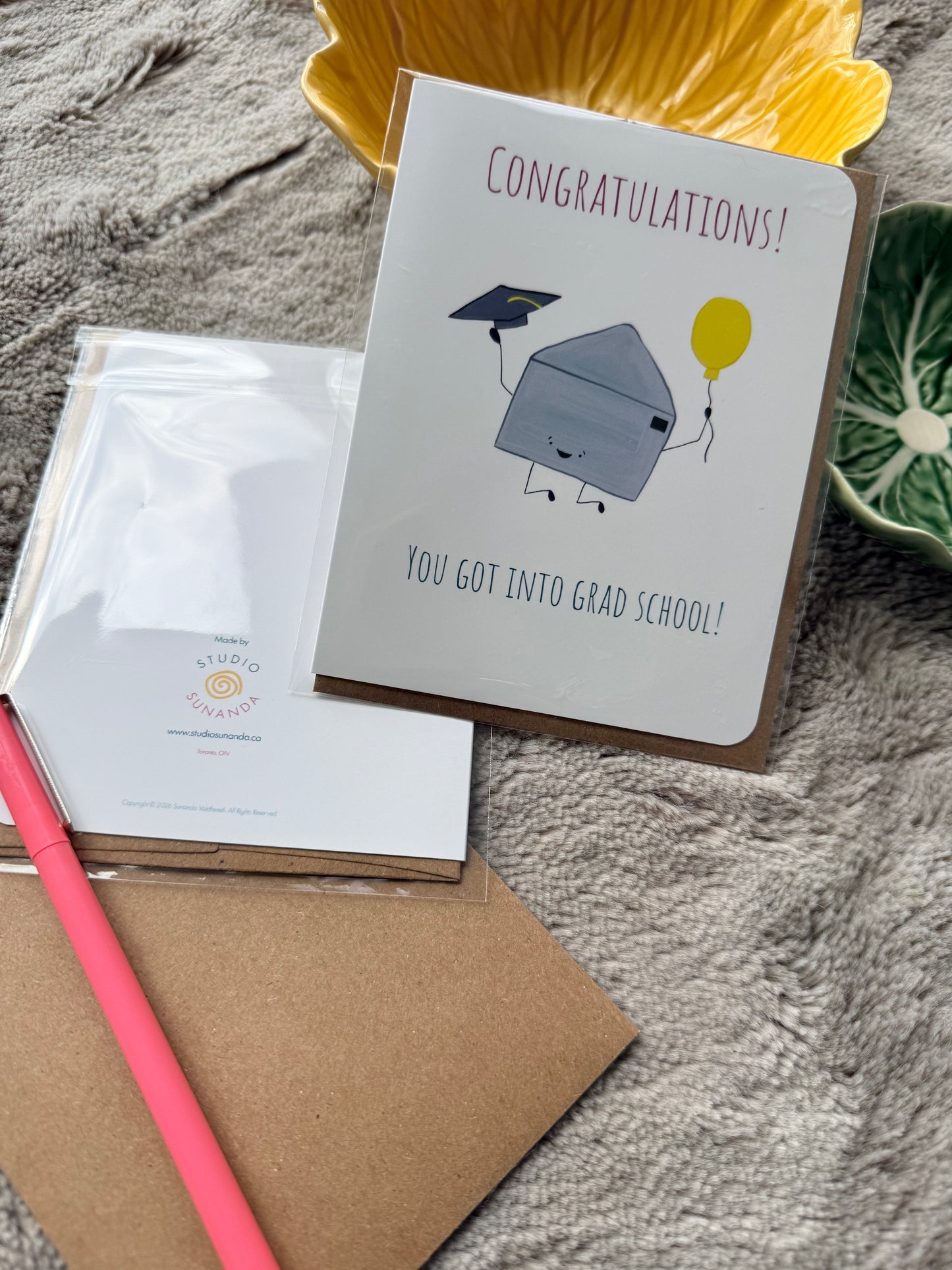 Grad School Acceptance Congratulations Card