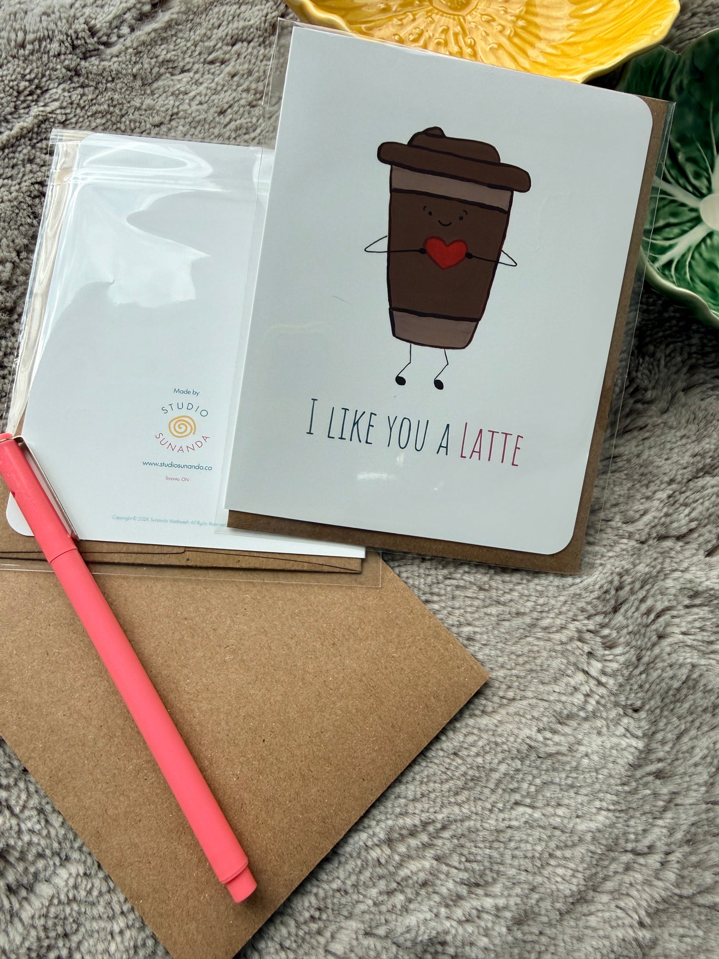 I Like You a Latte Card