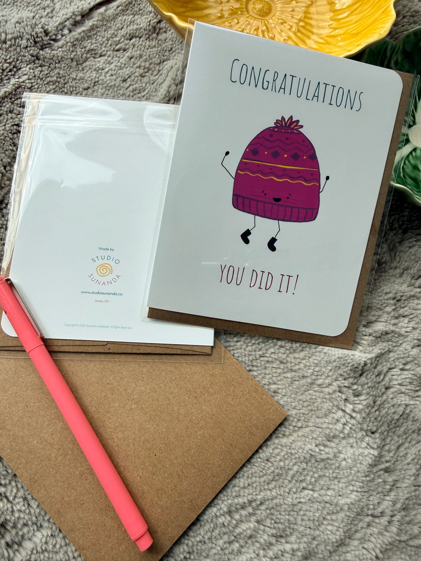 Cozy Toque Congratulations Card