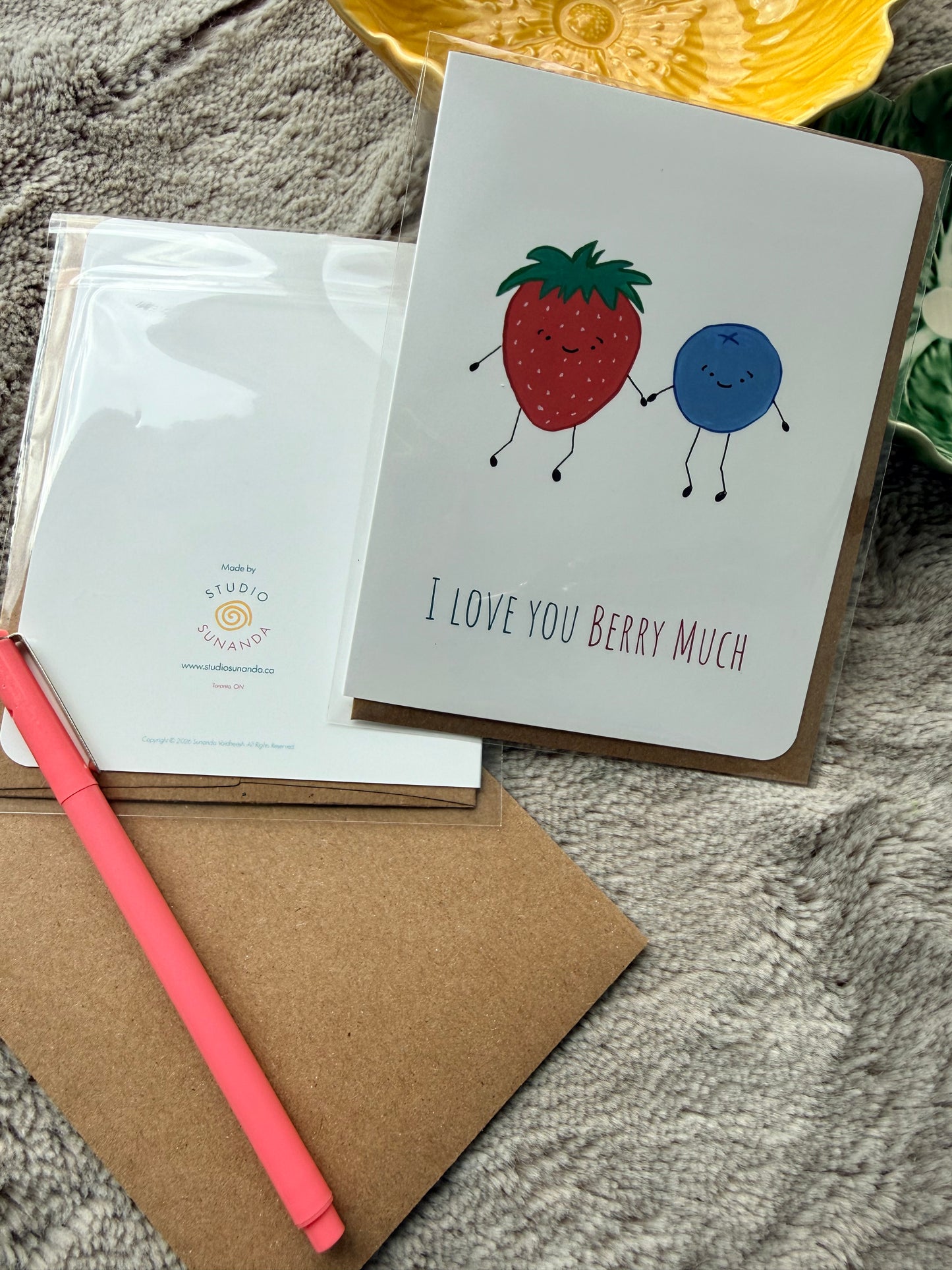 I Love You Berry Much Card