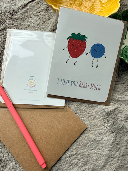 I Love You Berry Much Card