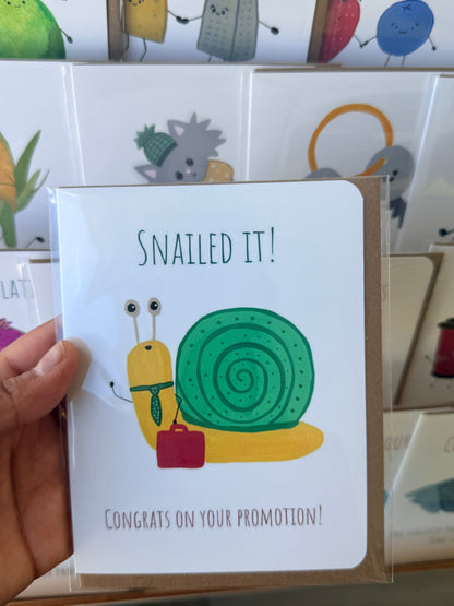 Snailed It Promotion Congratulations Card