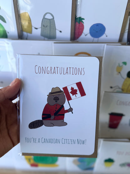 Canadian Citizenship Congratulations Card