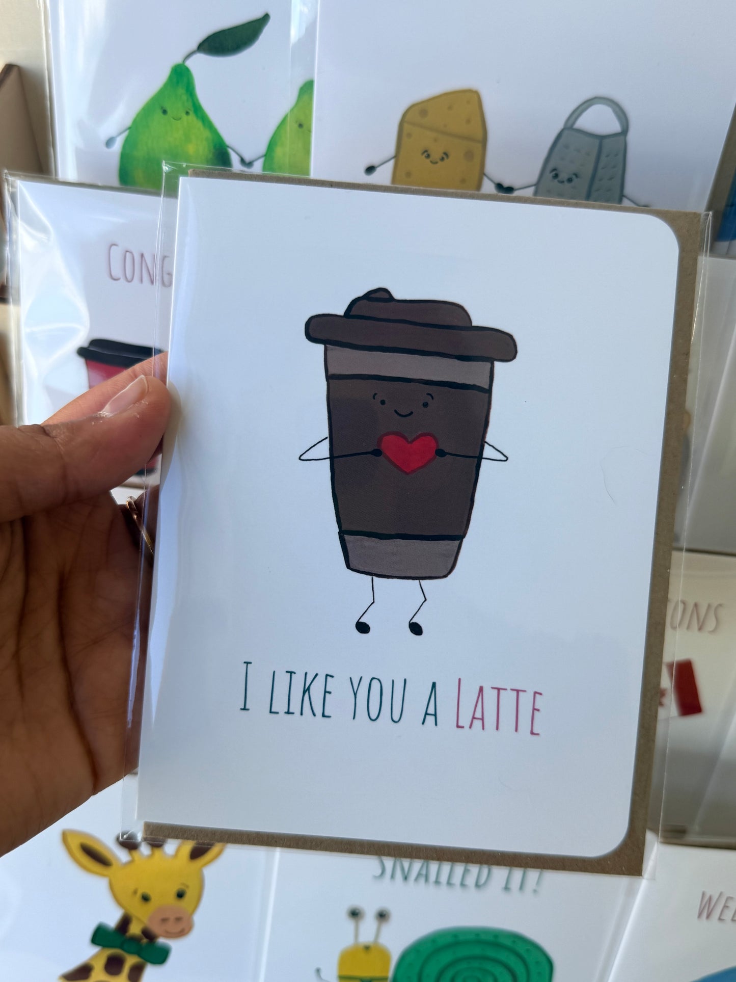 I Like You a Latte Card