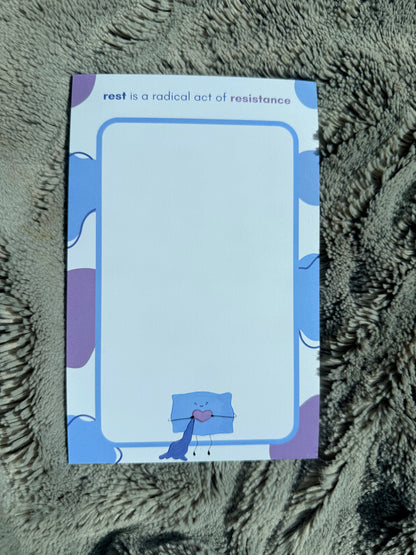 Rest is Resistance Notepad