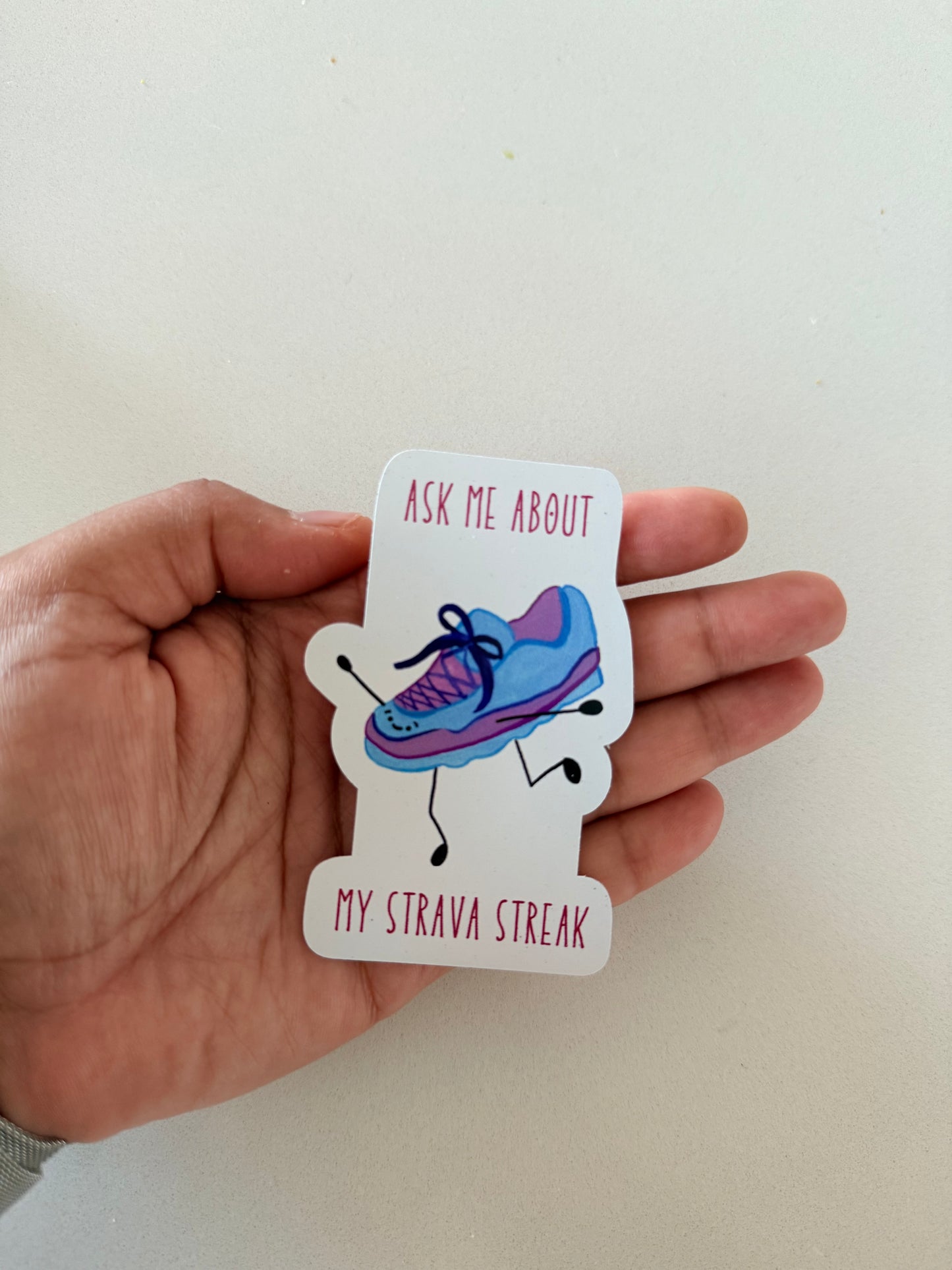 Ask Me About My Strava Streak Sticker