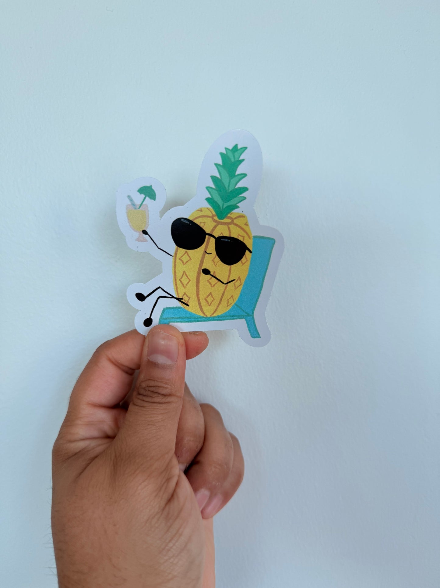 Summer Chilling Pineapple Sticker