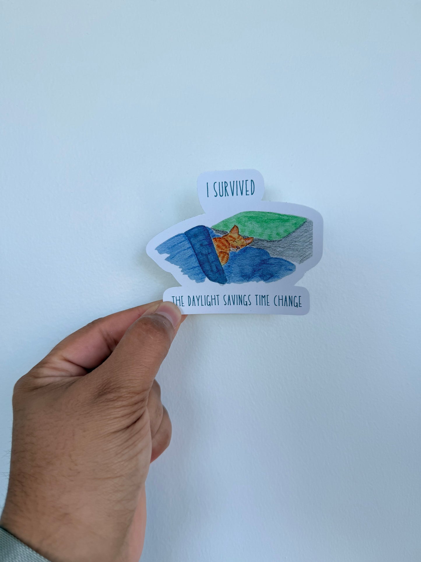 I Survived the Daylight Savings Time Change Sticker