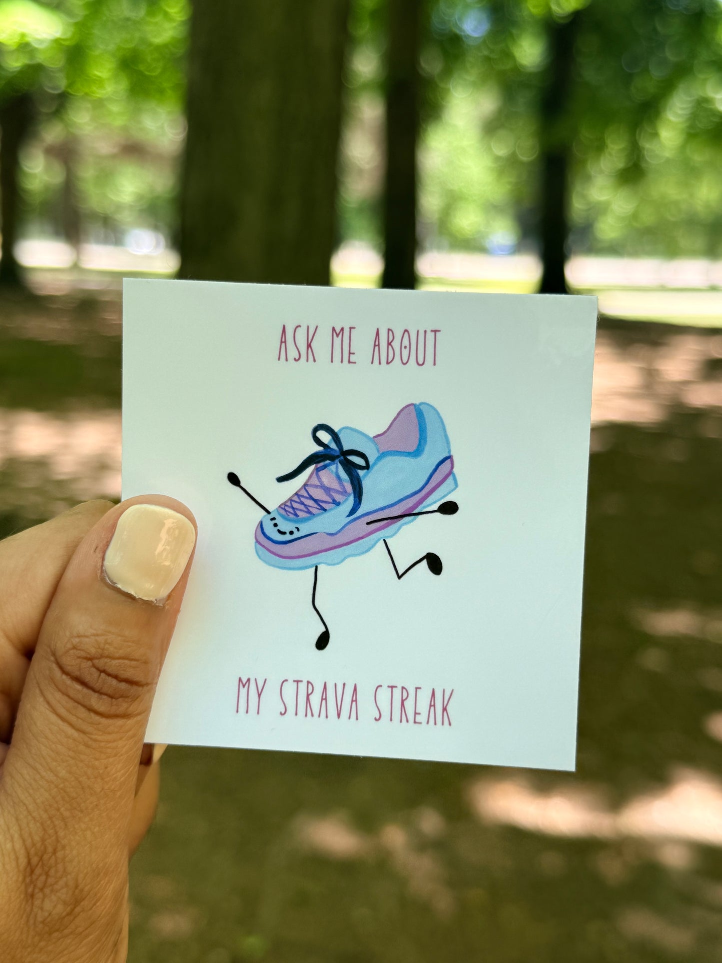 Ask Me About My Strava Streak Sticker