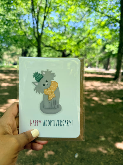 Cat Adoptiversary Card