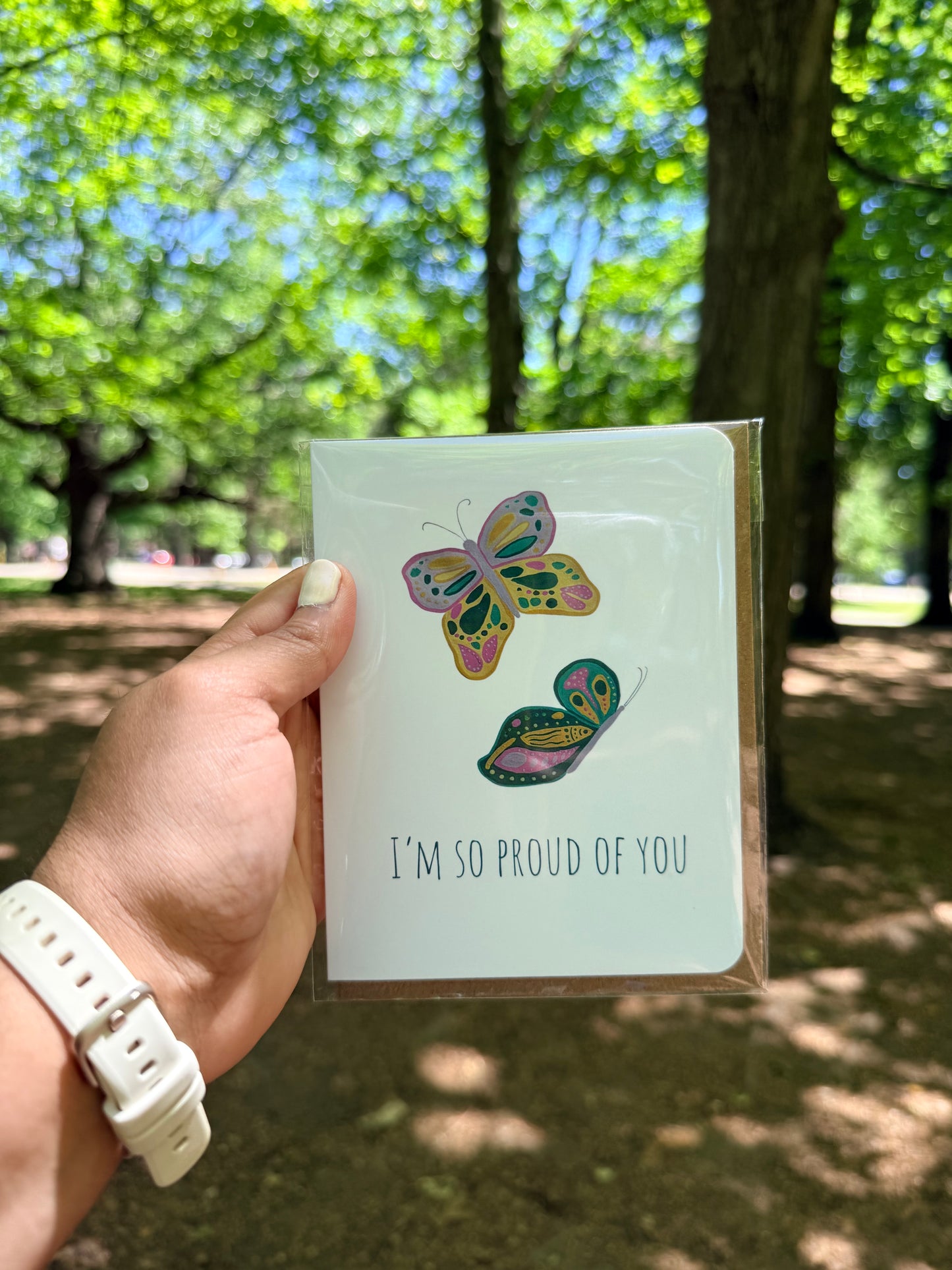 So Proud of You Butterfly Card
