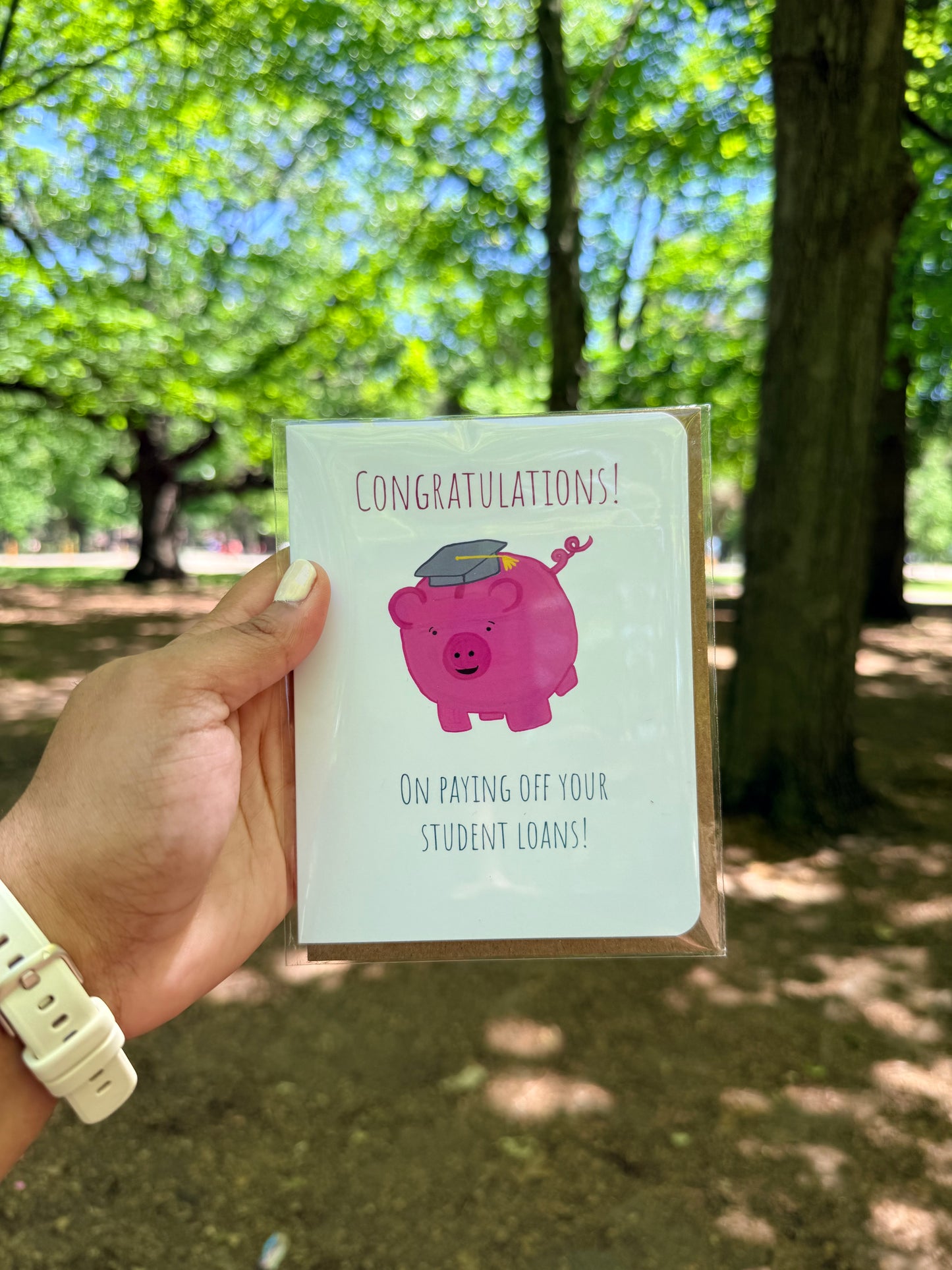 Student Loan Paid Off Congratulations Card
