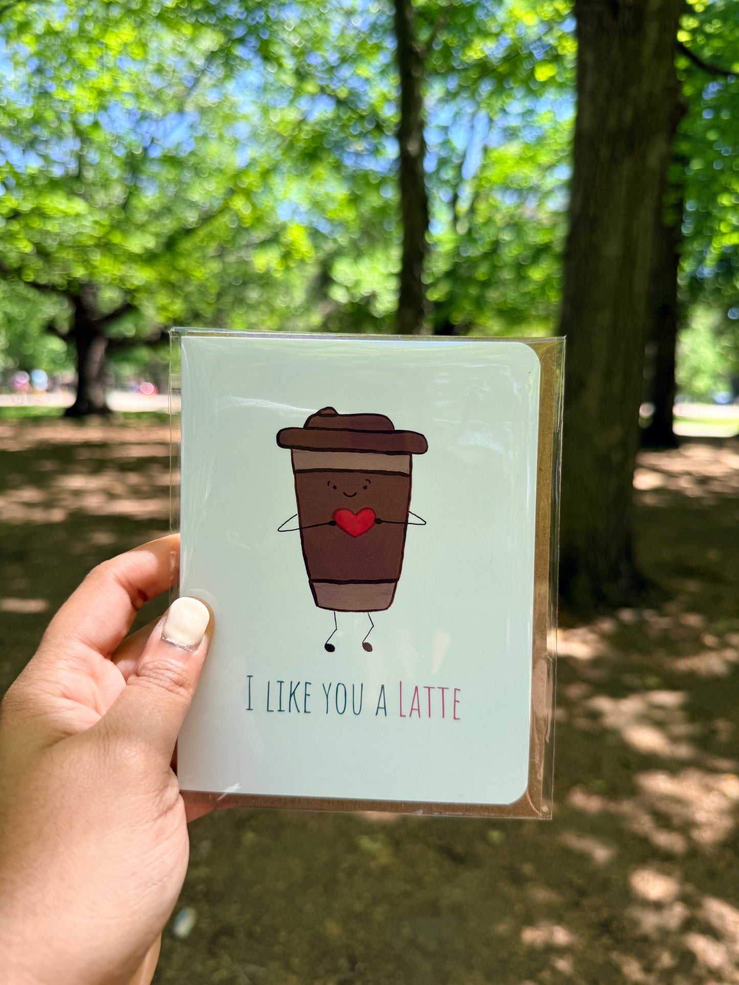 I Like You a Latte Card