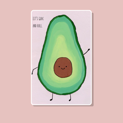 Avocado Fridge Magnet