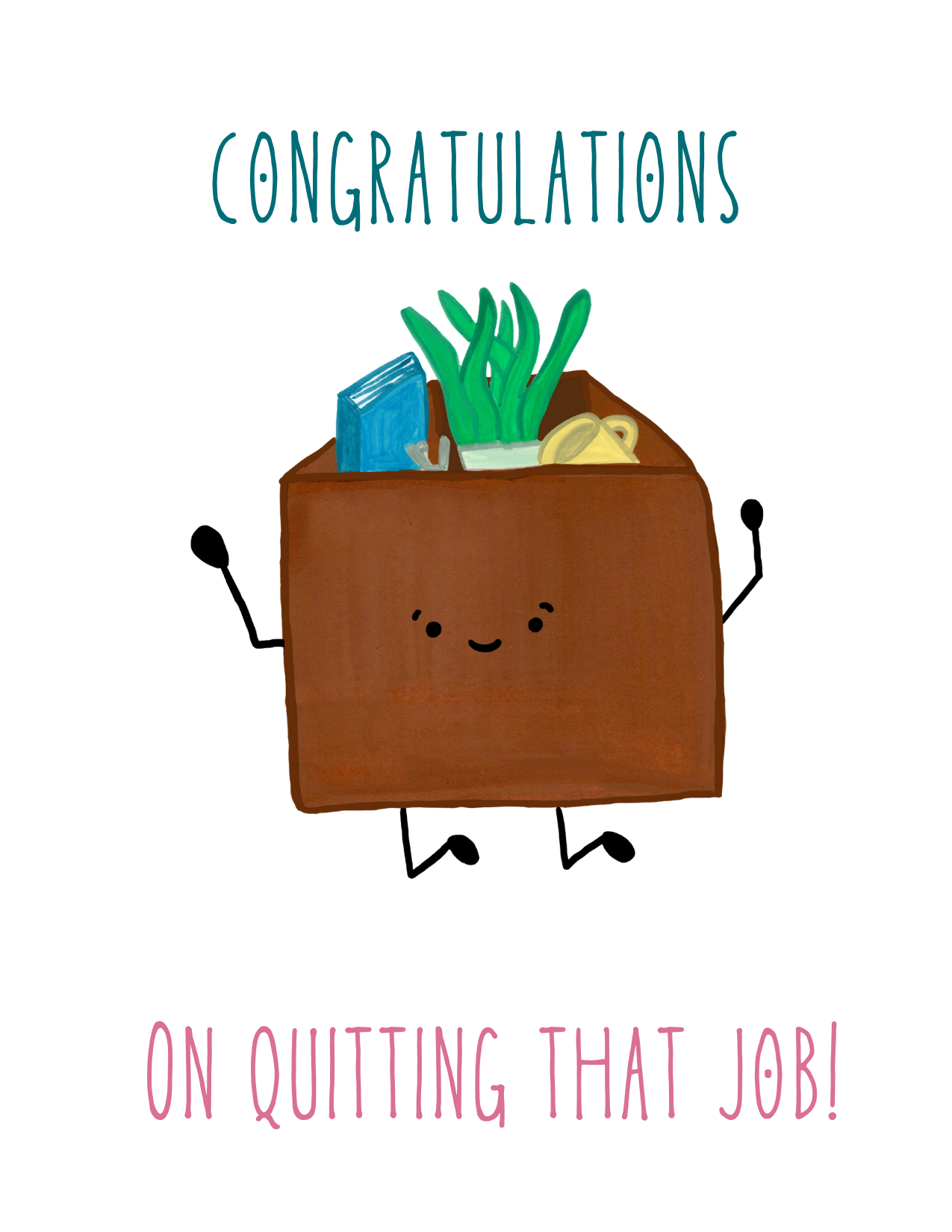 Hooray, You Quit! New Beginnings Card