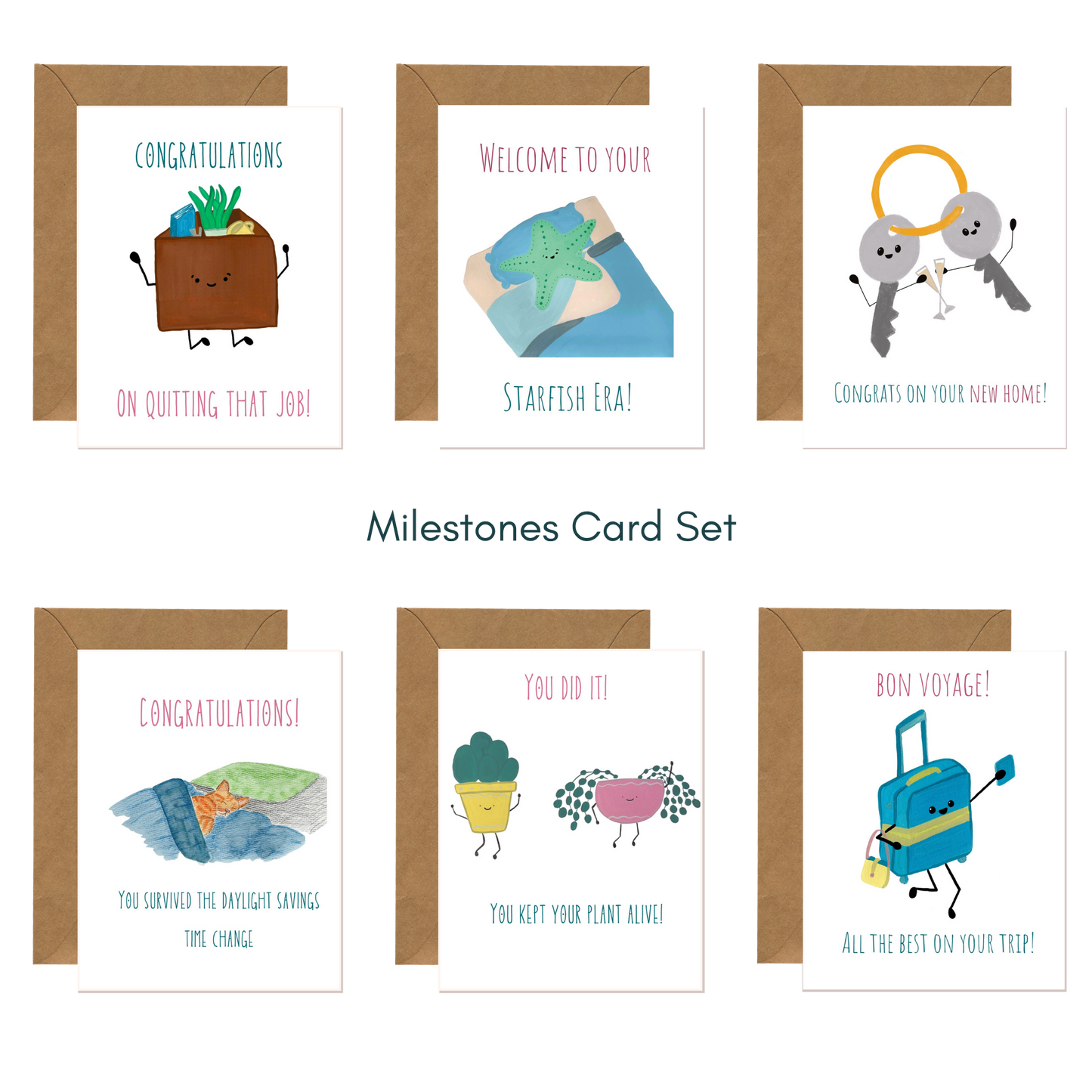 Milestones Card Bundle (Set of 6)