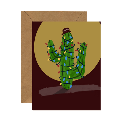Christmas Cactus Holiday Card