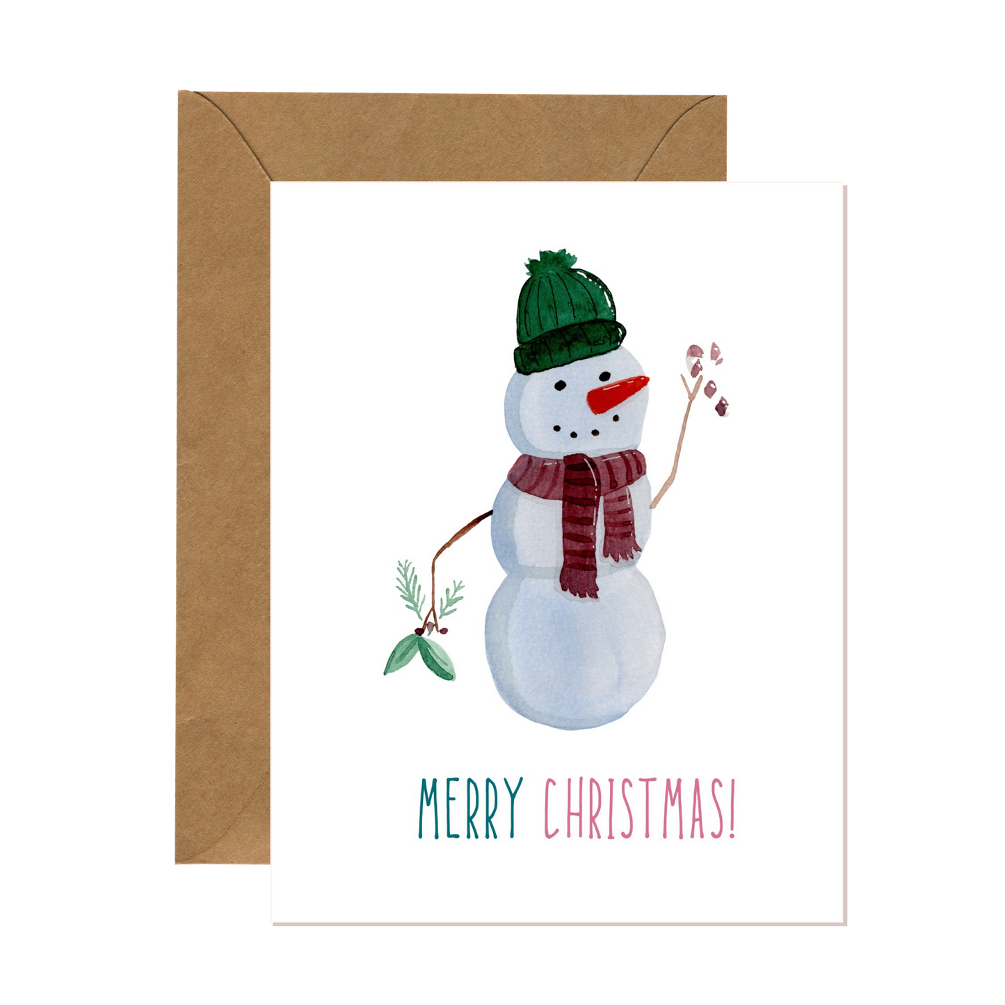 Classic Snowman Christmas Card