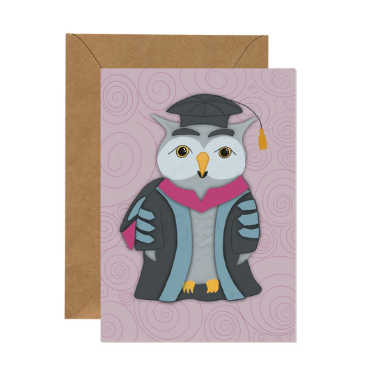 The Academic Owl | PhD & Doctorate Graduation Card